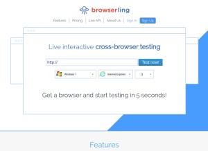 How browserling.com looks like on a tablet such as an iPad.