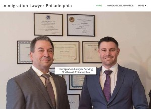 How bruceimmigrationlawyer.com looks like on a tablet such as an iPad.