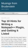 How bruderste.in looks like on a mobile device such as an iPhone.
