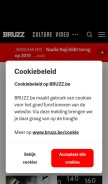 How bruzz.be looks like on a mobile device such as an iPhone.