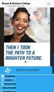 How bryantstratton.edu looks like on a mobile device such as an iPhone.