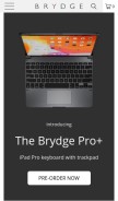 How brydge.com looks like on a mobile device such as an iPhone.
