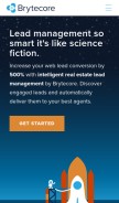How brytecore.com looks like on a mobile device such as an iPhone.