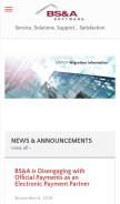 How bsasoftware.com looks like on a mobile device such as an iPhone.