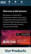 How bsisystems.com looks like on a mobile device such as an iPhone.