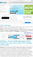 How bsplayer.com looks like on a mobile device such as an iPhone.