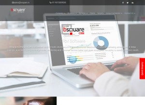 How bsquare.in looks like on a tablet such as an iPad.