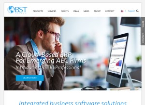 How bst10cloud.com looks like on a tablet such as an iPad.