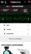 How btosports.com looks like on a mobile device such as an iPhone.