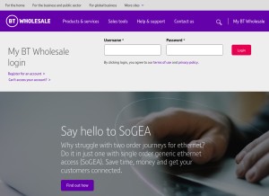 How btwholesale.com looks like on a tablet such as an iPad.