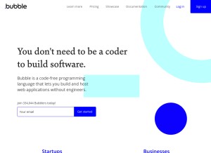 How bubbleapps.io looks like on a tablet such as an iPad.