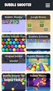 How bubbleshooter.net looks like on a mobile device such as an iPhone.