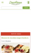 How bucataras.ro looks like on a mobile device such as an iPhone.