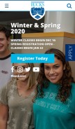 How bucks.edu looks like on a mobile device such as an iPhone.