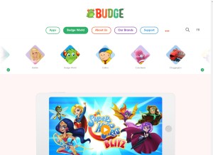 How budgestudios.ca looks like on a tablet such as an iPad.