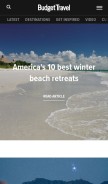 How budgettravel.com looks like on a mobile device such as an iPhone.