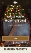How buffalojackson.com looks like on a mobile device such as an iPhone.