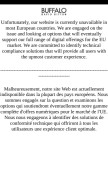 How buffalojeans.com looks like on a mobile device such as an iPhone.
