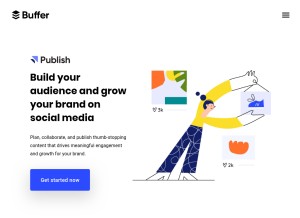 How buffer.com looks like on a tablet such as an iPad.