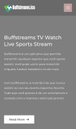 How buffstreams.icu looks like on a mobile device such as an iPhone.