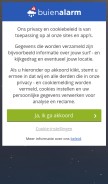 How buienalarm.nl looks like on a mobile device such as an iPhone.