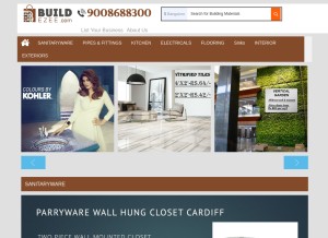 How buildezee.com looks like on a tablet such as an iPad.