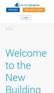 How buildingengines.com looks like on a mobile device such as an iPhone.