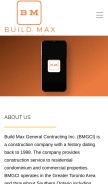 How buildmax.ca looks like on a mobile device such as an iPhone.