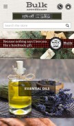 How bulkapothecary.com looks like on a mobile device such as an iPhone.