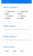 How bulkpassword.xyz looks like on a mobile device such as an iPhone.