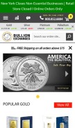How bullionexchanges.com looks like on a mobile device such as an iPhone.