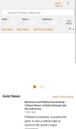 How bullionstar.us looks like on a mobile device such as an iPhone.