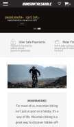 How bumsonthesaddle.com looks like on a mobile device such as an iPhone.