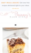 How bunnyswarmoven.net looks like on a mobile device such as an iPhone.