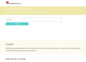 How buonmathuot.vn looks like on a tablet such as an iPad.