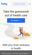 How buoyhealth.com looks like on a mobile device such as an iPhone.
