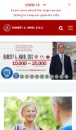 How burbankdentalimplants.com looks like on a mobile device such as an iPhone.
