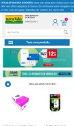 How bureau-vallee.fr looks like on a mobile device such as an iPhone.