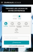 How bureauxlocaux.com looks like on a mobile device such as an iPhone.