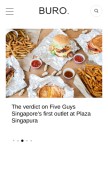 How buro247.sg looks like on a mobile device such as an iPhone.