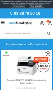 How busiboutique.com looks like on a mobile device such as an iPhone.