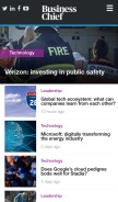 How businesschief.com looks like on a mobile device such as an iPhone.
