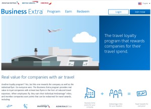 How businessextra.com looks like on a tablet such as an iPad.