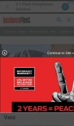 How businessfleet.com looks like on a mobile device such as an iPhone.