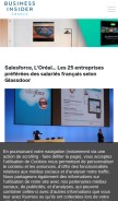 How businessinsider.fr looks like on a mobile device such as an iPhone.