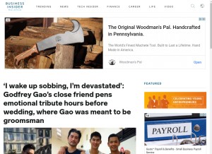How businessinsider.my looks like on a tablet such as an iPad.