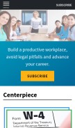 How businessmanagementdaily.com looks like on a mobile device such as an iPhone.