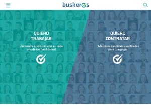 How buskeros.com looks like on a tablet such as an iPad.