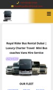 How busrentalindubai.com looks like on a mobile device such as an iPhone.