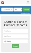 How bustedmugshots.com looks like on a mobile device such as an iPhone.